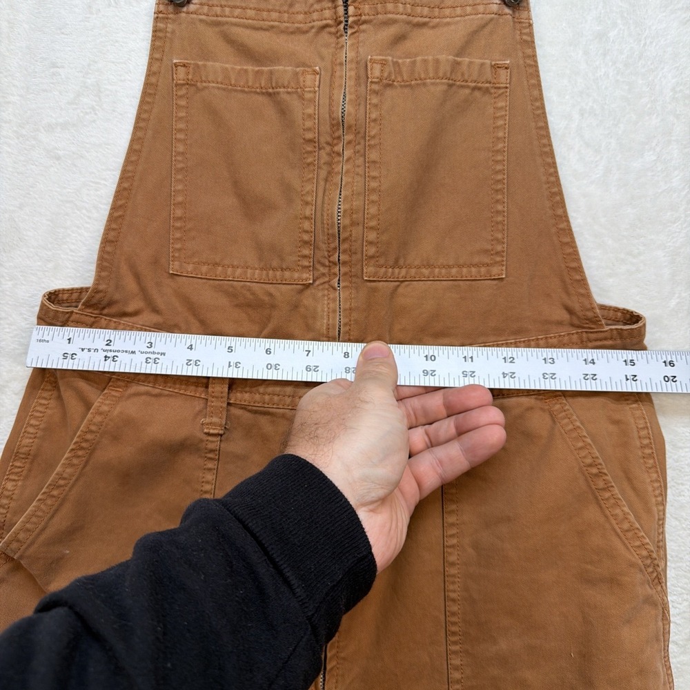 Abercrombie & Fitch Overalls Womens Medium Brown Carpenter Workwear Utility - Picture 6 of 15